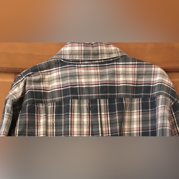 Wrangler Mens Long Sleeve Plaid Work Shirt Western Style Button Down Size L - Picture 4 of 6